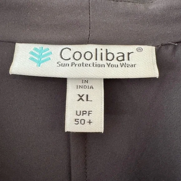 Coolibar NWOT kimono 👘 UPF 50 Navia black XL never worn washed once & hung dry! - Picture 5 of 9